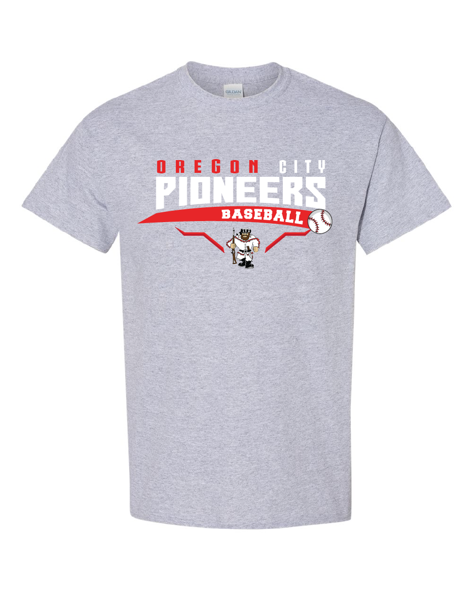 Baseball Cotton T-shirt (Black, Gray)