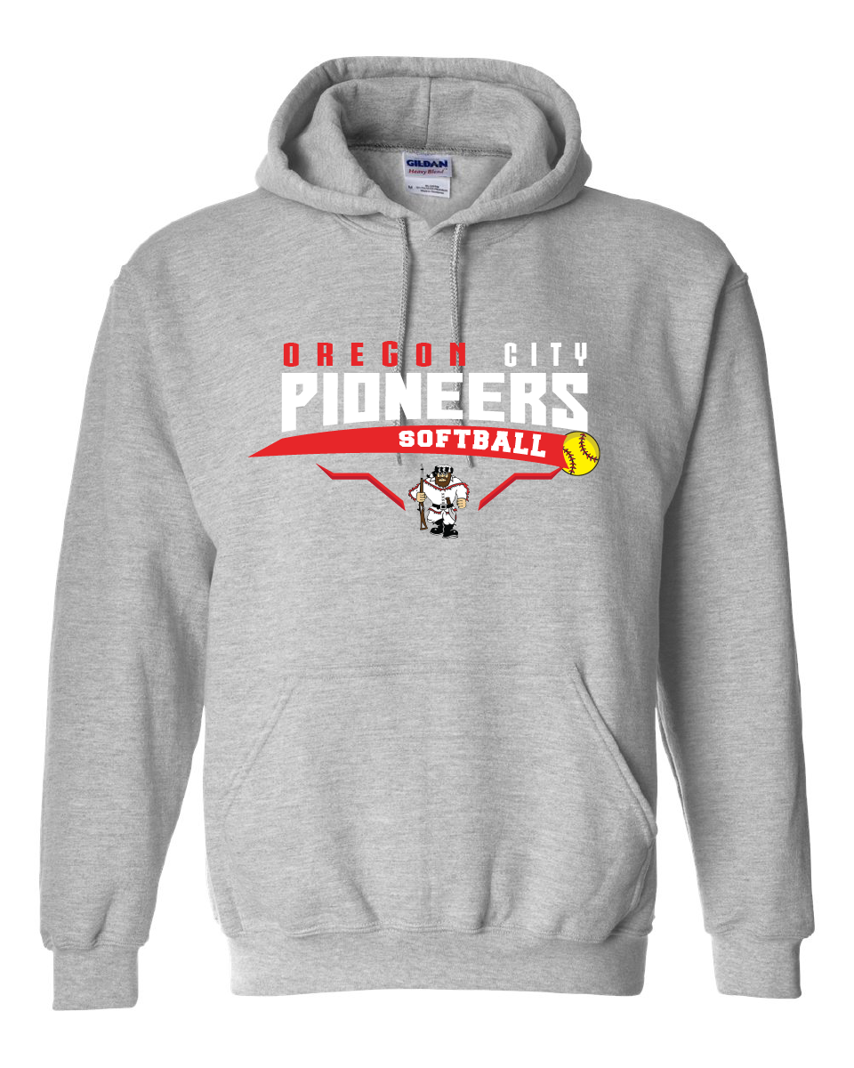 Softball Cotton Hoodie Gray (YS-A3XL)