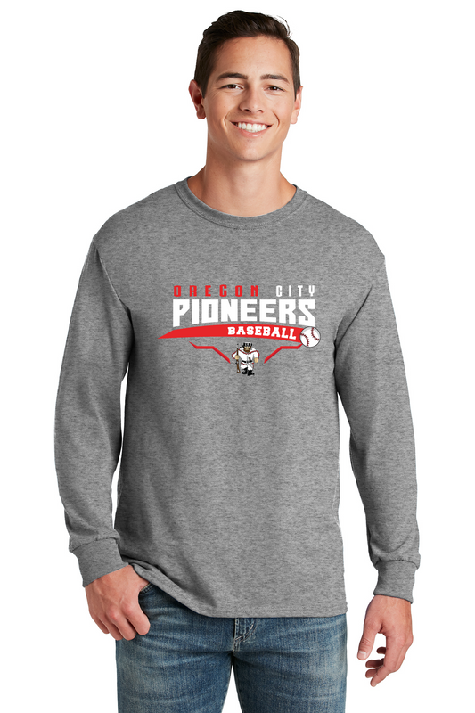 Baseball Dri-Power Longsleeve Gray