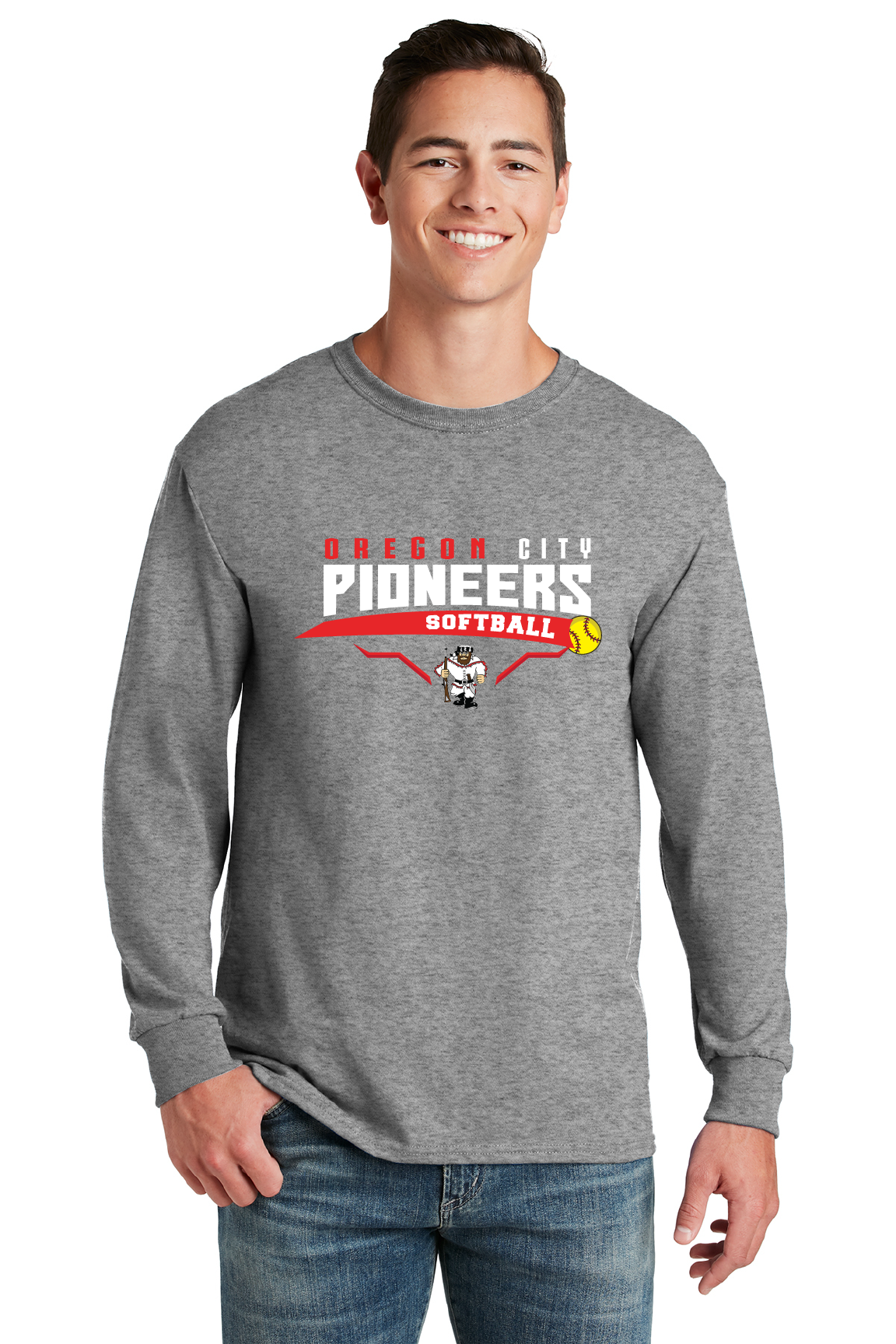 Softball Dri-Power Longsleeve Gray